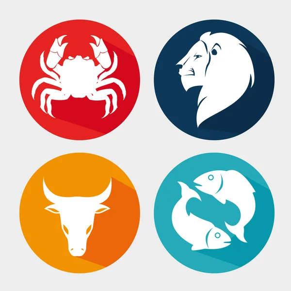 Astrological signs of the zodiac — Stock Vector
