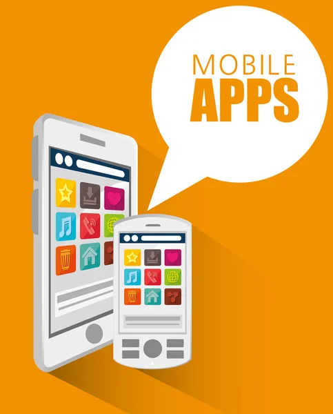 Design mobiler Apps — Stockvektor