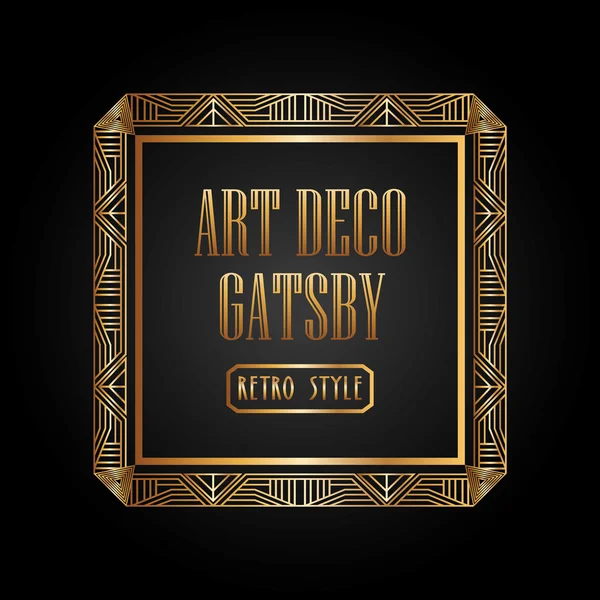 Art deco elemento gatsby diseño — Vector de stock