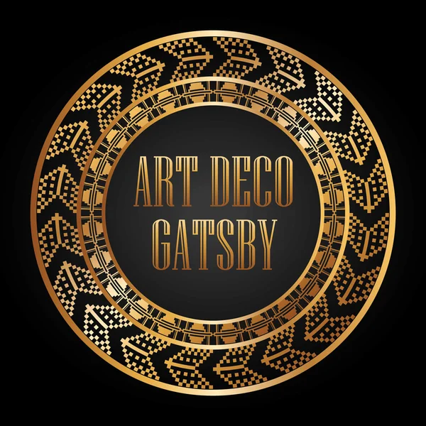 Art deco element gatsby ontwerp — Stockvector