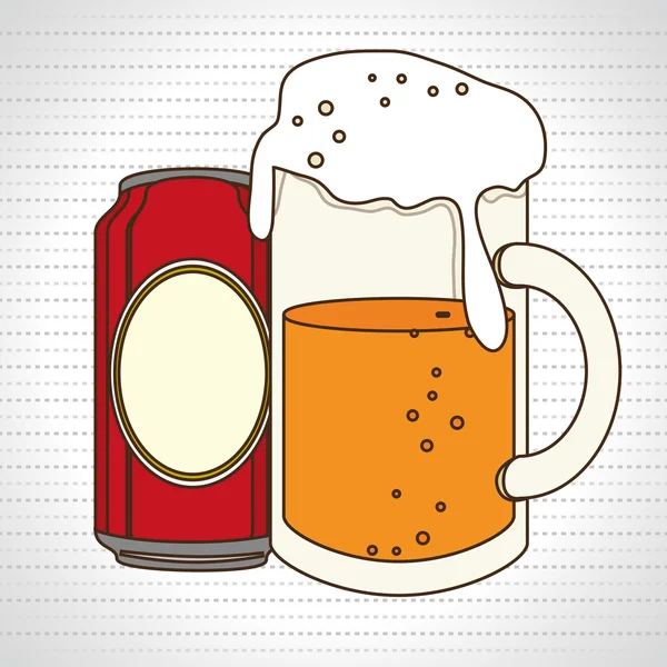 Свежее пиво — стоковый вектор