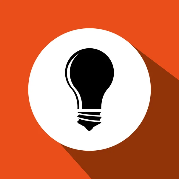 Bulb icon design — Stock Vector