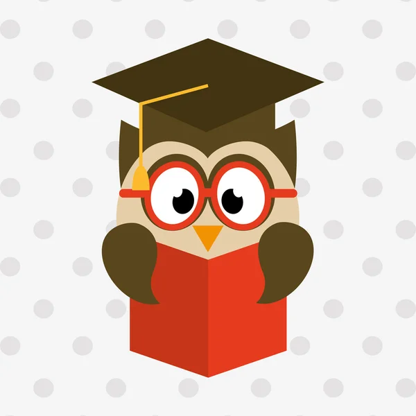 Owl bird design — Stock Vector