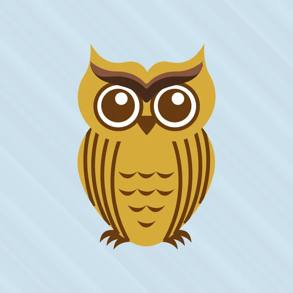 Conception oiseau hibou — Image vectorielle