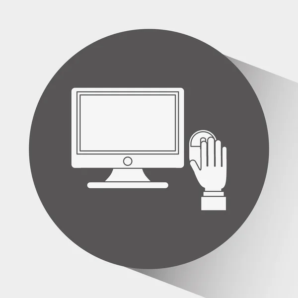 Design icona del computer — Vettoriale Stock