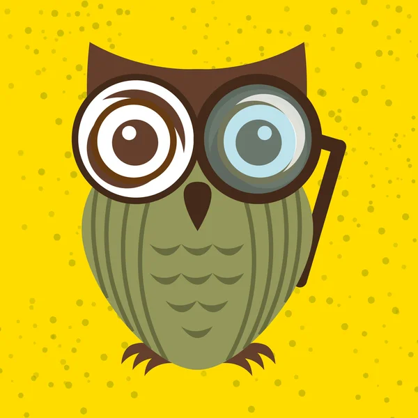 Búho diseño de aves — Vector de stock