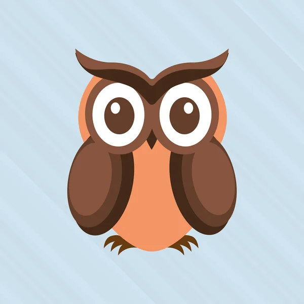 Búho diseño de aves — Vector de stock