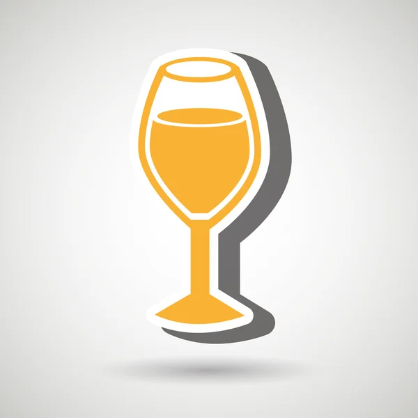 Conception de coupe de vin — Image vectorielle
