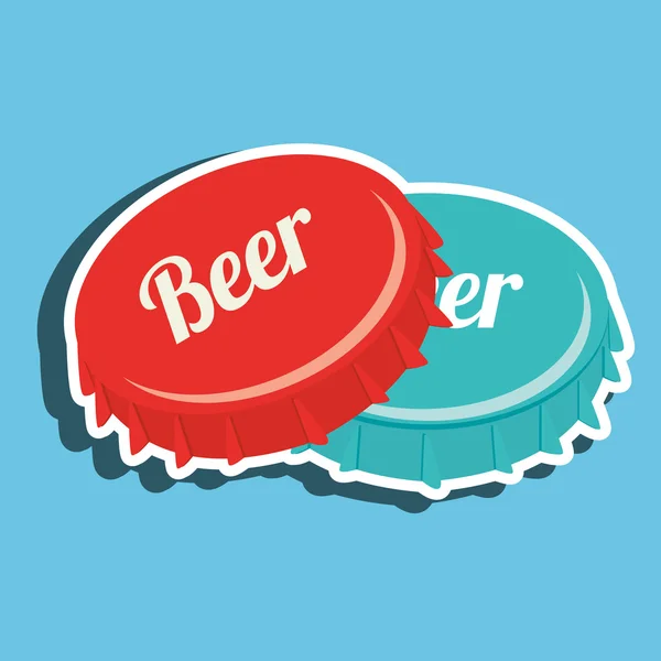 Design de cerveja fresca — Vetor de Stock