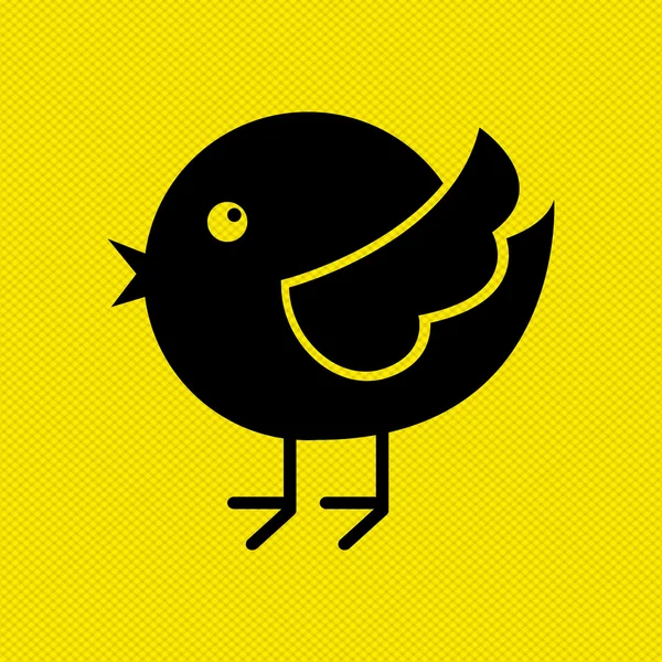 Desenho de ícone de pássaro —  Vetores de Stock