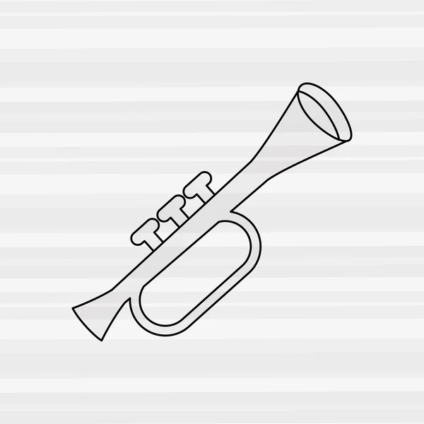 Muzikale instrument ontwerp — Stockvector
