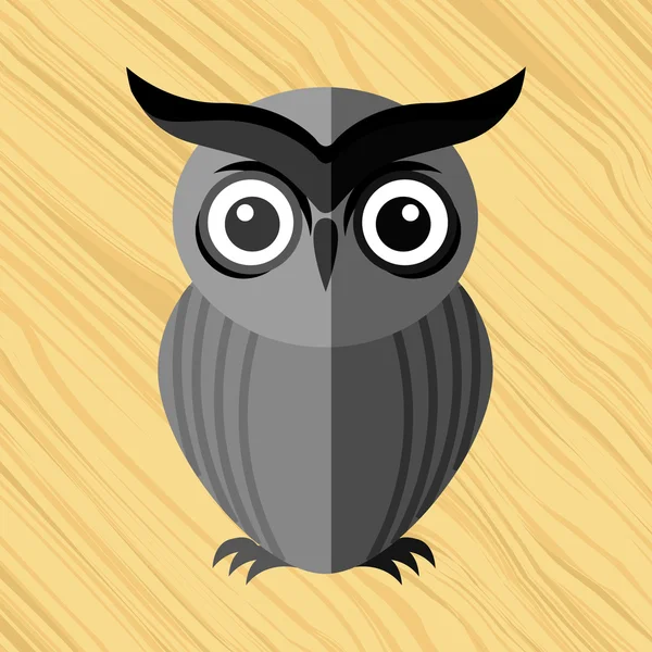 Búho diseño de aves — Vector de stock