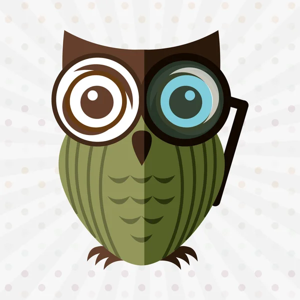 Conception oiseau hibou — Image vectorielle