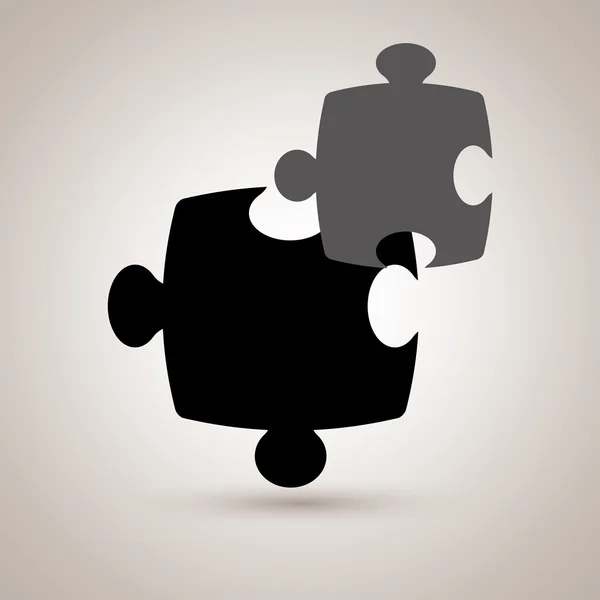 Puzzel stuk pictogram ontwerp — Stockvector