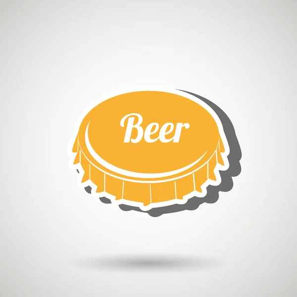 Diseño de cerveza fresca — Vector de stock