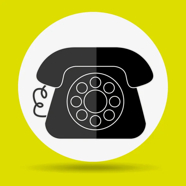 Telefoon pictogram ontwerp — Stockvector