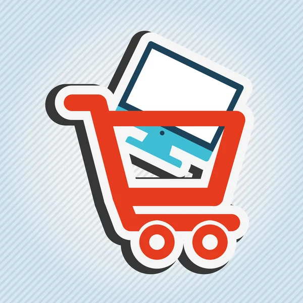 E-commerce icona di design — Vettoriale Stock