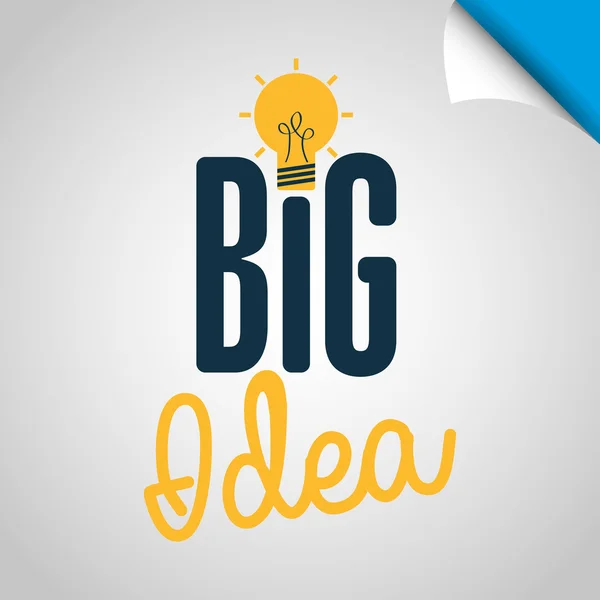 Big idea design — Stock Vector