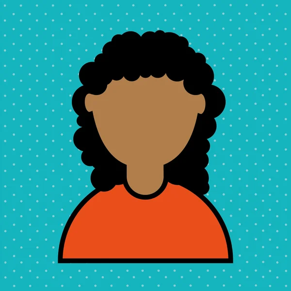 Diseño de persona avatar — Vector de stock