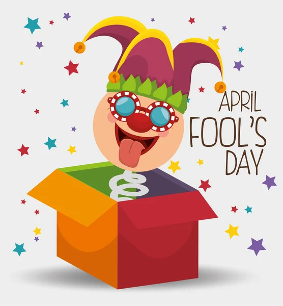 Fools day design — Stock Vector