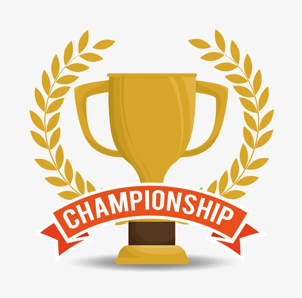 Дизайн трофей чемпіонів — стоковий вектор