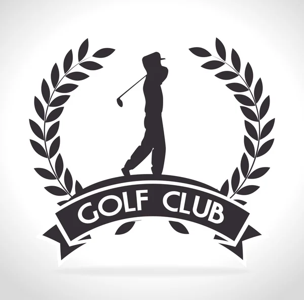 Golf Kulübü tasarımı — Stok Vektör