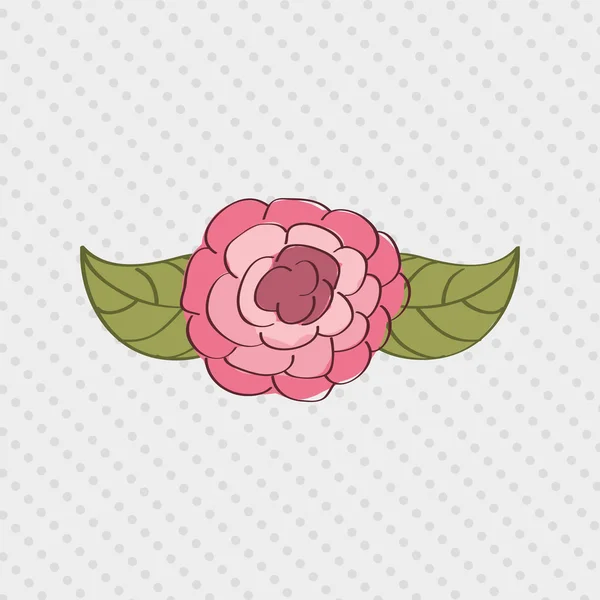Květinové dekorace design — Stockový vektor