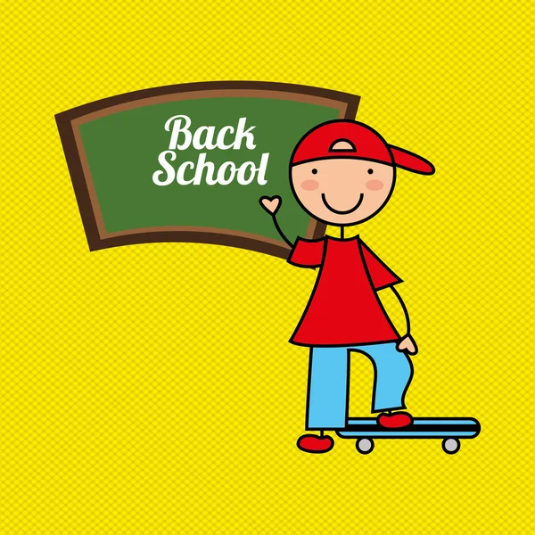 Students back to school design — Stock Vector