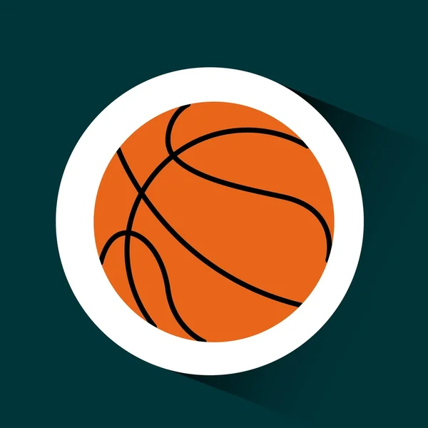 Baloncesto deporte diseño — Vector de stock