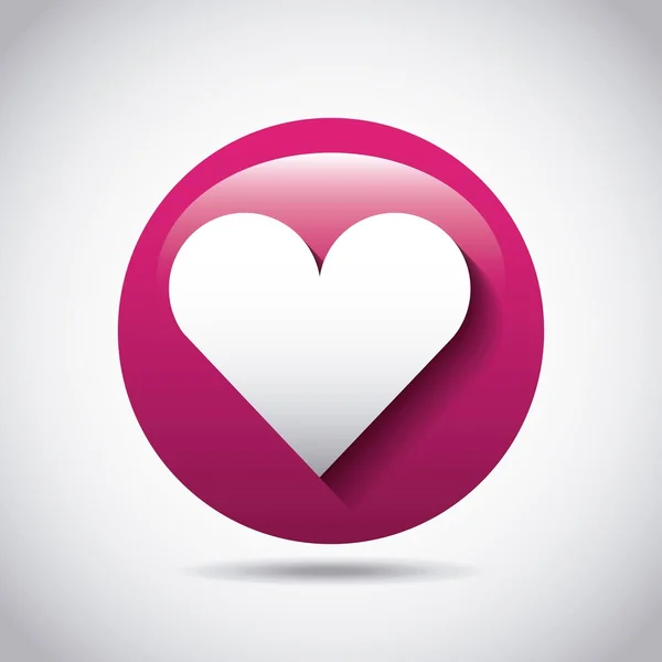 Corazón icono de diseño — Vector de stock