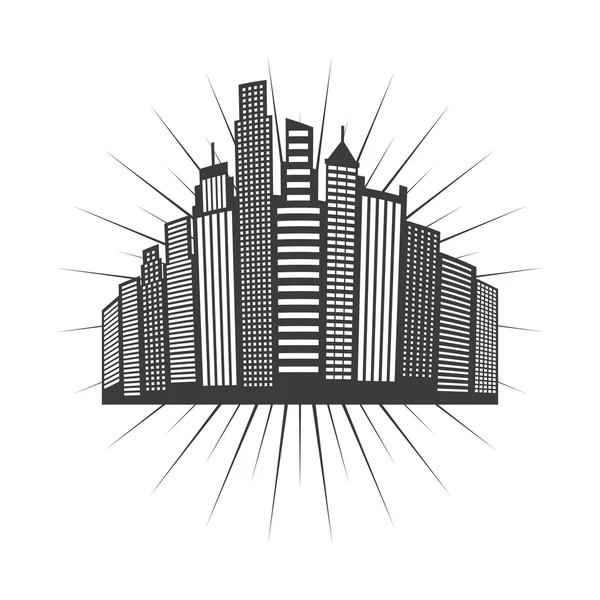 Stadsgezicht skyline ontwerp — Stockvector