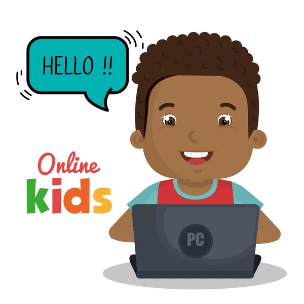 Design online per bambini — Vettoriale Stock
