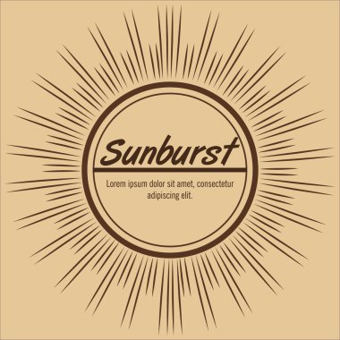 Sunburst desen tasarım