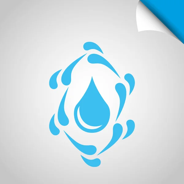 Diseño de concepto de agua — Vector de stock