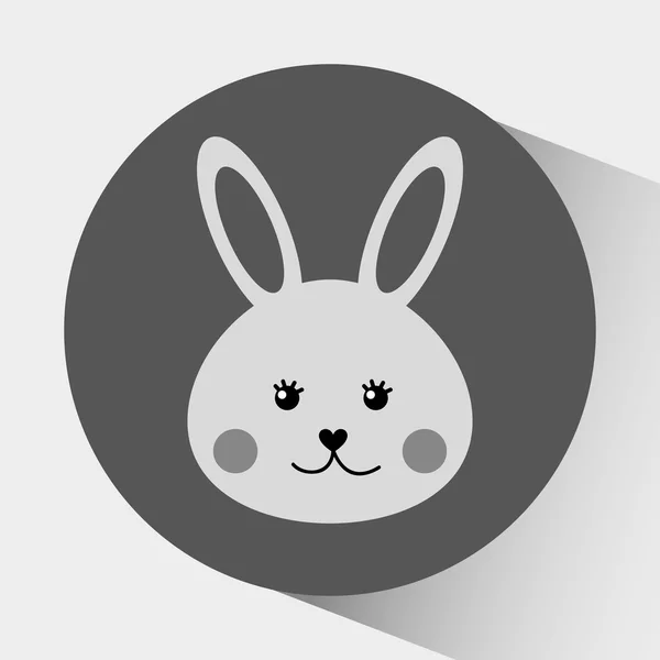 Conception de lapin mignon — Image vectorielle