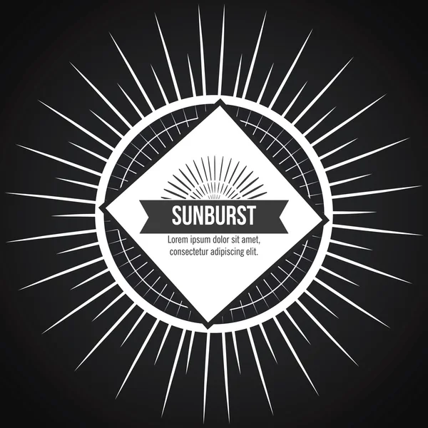 Projeto padrão sunburst — Vetor de Stock