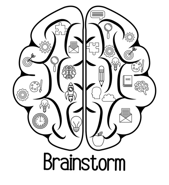Brainstorming-Design — Stockvektor