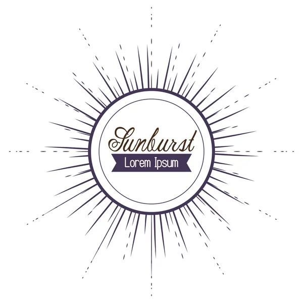 Projeto padrão sunburst — Vetor de Stock