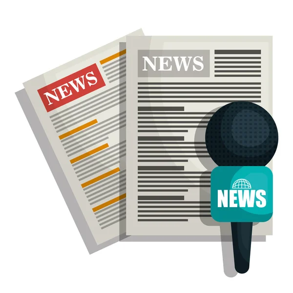 Breaking news design — Stock Vector