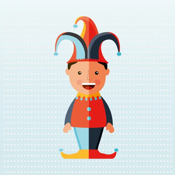 Giullare design carnevale Illustrazioni Stock Royalty Free