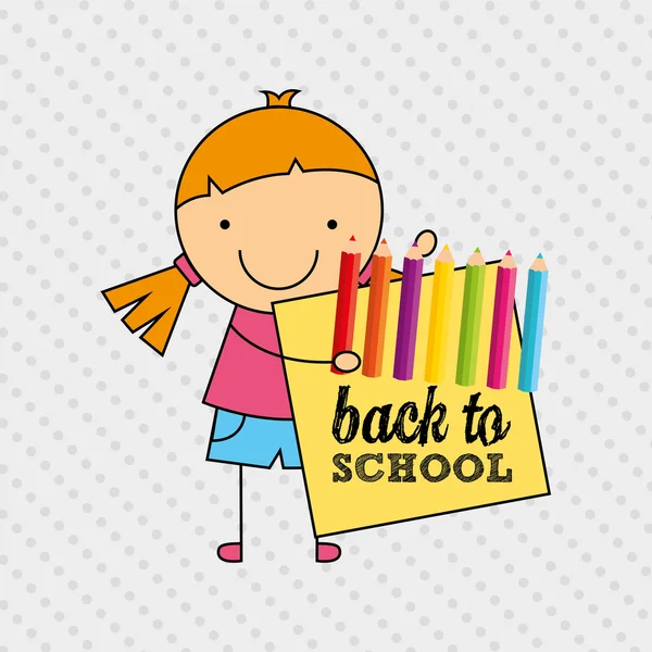 Students back to school design — Stock Vector