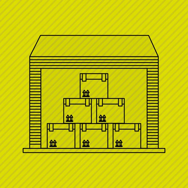 Levering dienst ontwerp — Stockvector