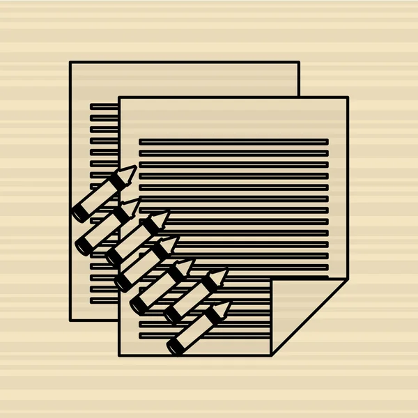 Diseño de material escolar — Archivo Imágenes Vectoriales