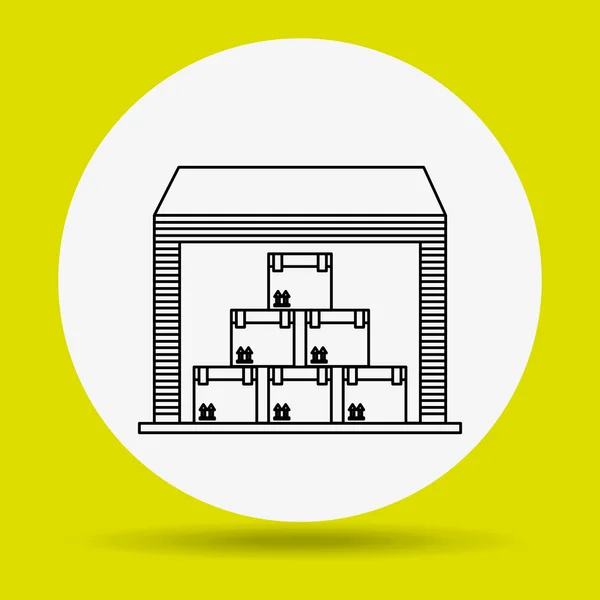 Diseño del servicio de entrega — Archivo Imágenes Vectoriales