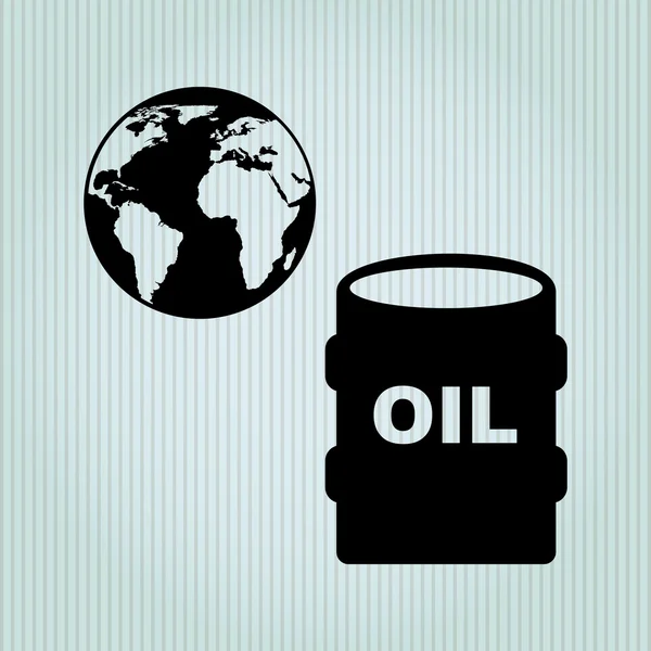 Conception d'industrie pétrolière — Image vectorielle