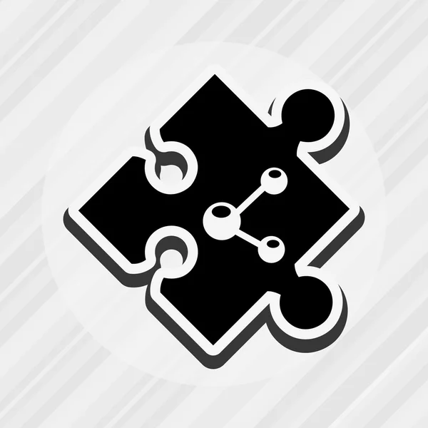 Puzzleteil-Design — Stockvektor