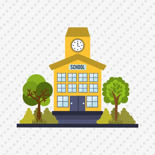 Edificio diseño frontal — Vector de stock