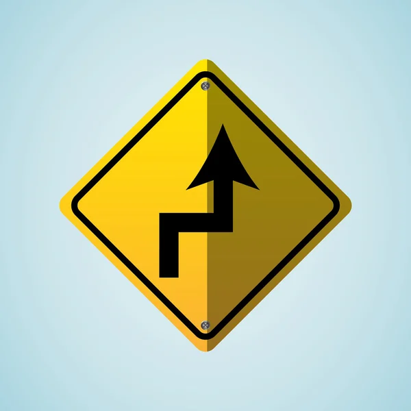 Diseño de la señal de tráfico — Vector de stock
