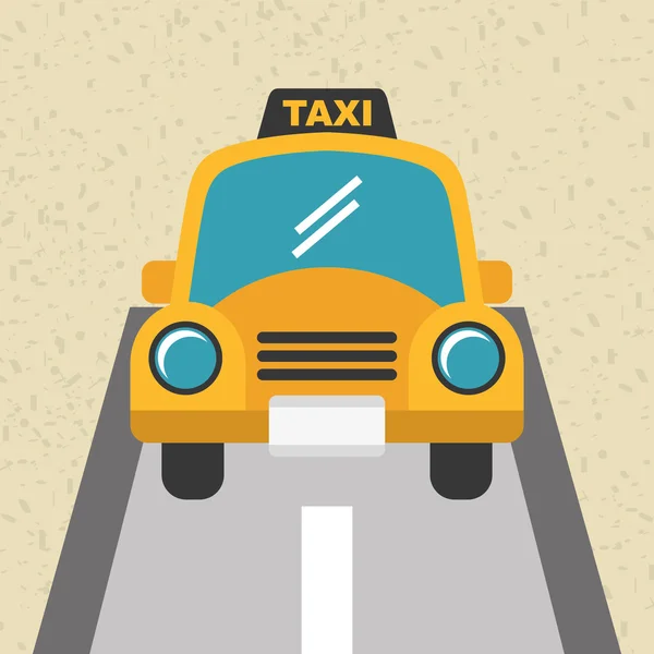 Diseño del servicio de taxi — Vector de stock