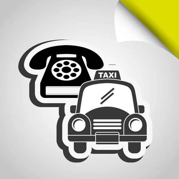 タクシー サービスの設計 — ストックベクタ